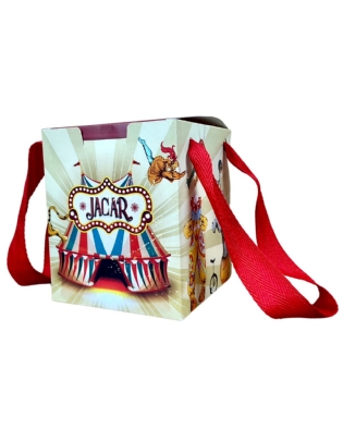 Embalagem Caixa Sacola c/ Alça (11 x 11 x 13 cm) Personalizada