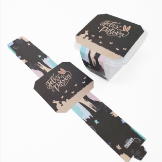 Cinta Para Bolo no Pote Páscoa (30,5 x 8 cm) - 100 unidades