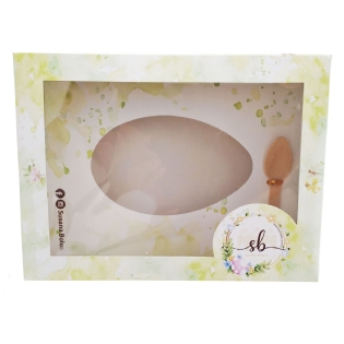 Embalagem para Ovo de Colher 350g com Visor Personalizada