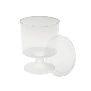 Taça para sobremesa 170 ml com tampa - 126 unidades