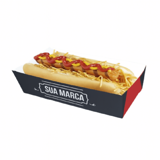 Embalagem Hot Dog (26 x 7 x 5,6 cm) Personalizada