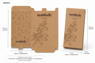 Embalagem para Barra de Chocolate (13,5 x 8 x 1 cm) Personalizada