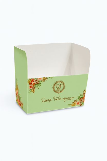 Embalagem Lanche Natural Quadrado (10 x 5 x 10 cm) Personalizado