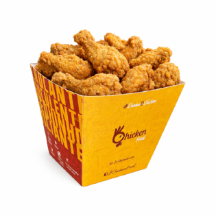Balde para Frango Frito P (9 x 9 x 9 cm) Personalizado