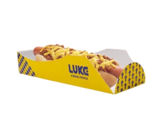 Embalagem Base p/ Cachorro Quente (22 x 7 x 4,5 cm) Personalizada
