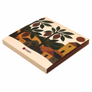 Embalagem Gaveta para Chocolate Gourmet (22 x 22 x 2 cm) Personalizada