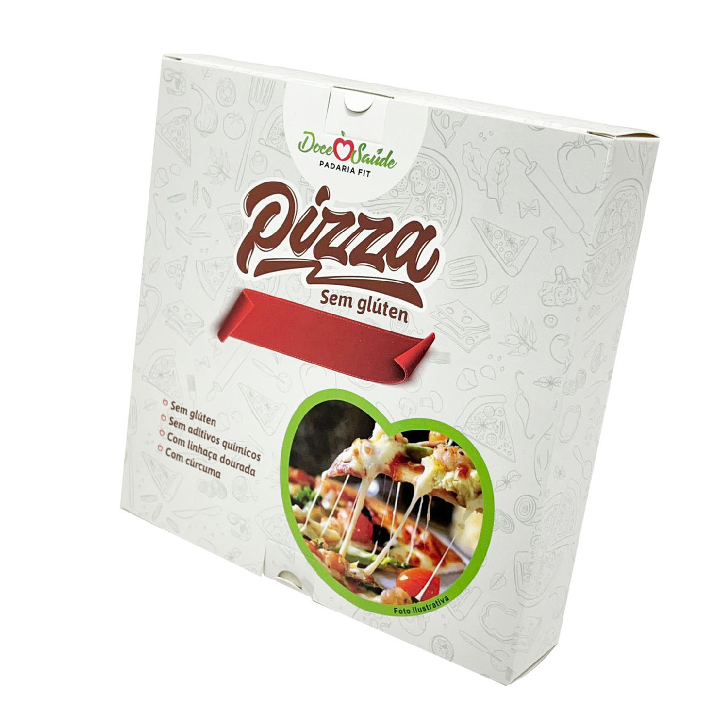 Embalagem Para Refrigeração de Pizza (18 x 4 x 18 cm) Personalizada