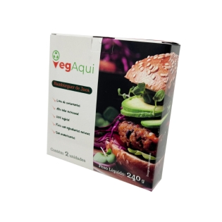 Embalagem Para Refrigeração de Hamburguer (11 x 2,5 x 11,5 cm) Personalizada
