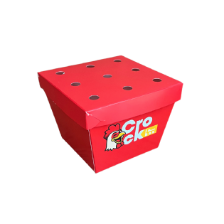 Balde Fechado para Frango Frito G (13 x 13 x 13 cm) Personalizado