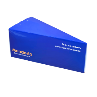 Embalagem Bolo Fatia c/ Berço (16,5 x 8 x 7 cm) Personalizada