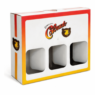 Embalagem Empastada para Kit de Cerveja Artesanal (25,2 x 8 x 24,5 cm) Personalizada