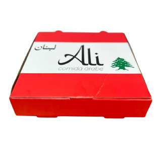 Embalagem Empastada para Esfiha (25 x 25 x 5,5 cm) Personalizada