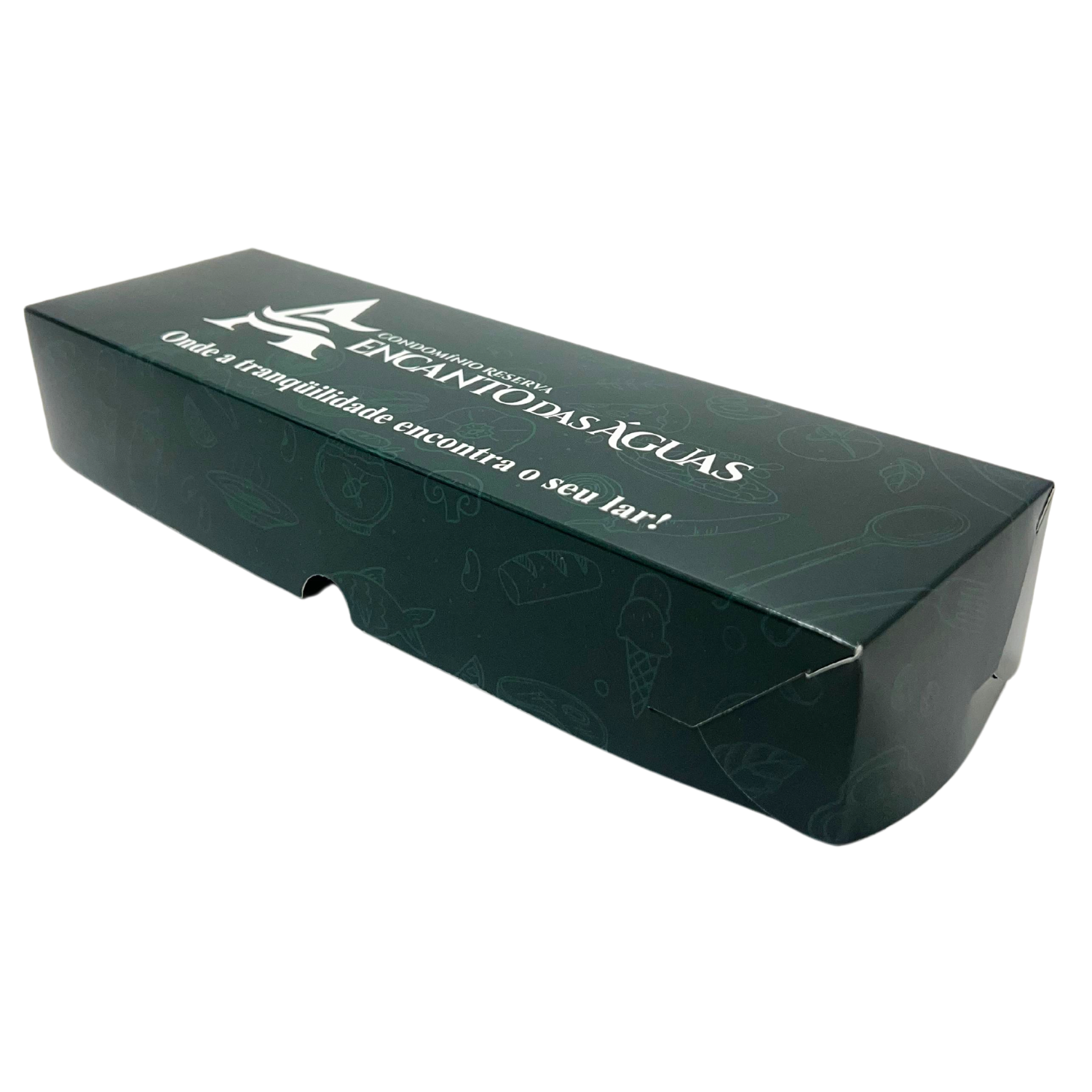 Embalagem para Marmita Executiva Retangular (30 x 9 x 5 cm) Personalizada