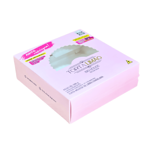 Embalagem para Torta Multiuso (21 x 21 x 7 cm) Personalizada