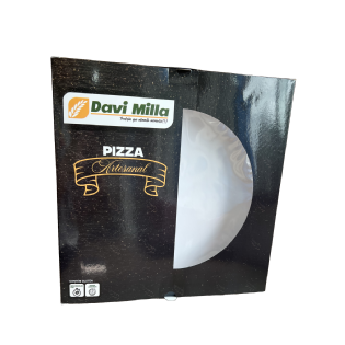 Embalagem para Torta c/ Visor Vazado (28,5 x 28,5 x 3 cm) Personalizada