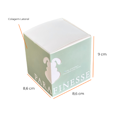 Cinta para Embalagem de Vela (8,6 x 8,6 x 9 cm) Personalizada