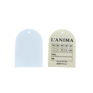 Tag para Roupa (5 x 7) Personalizada